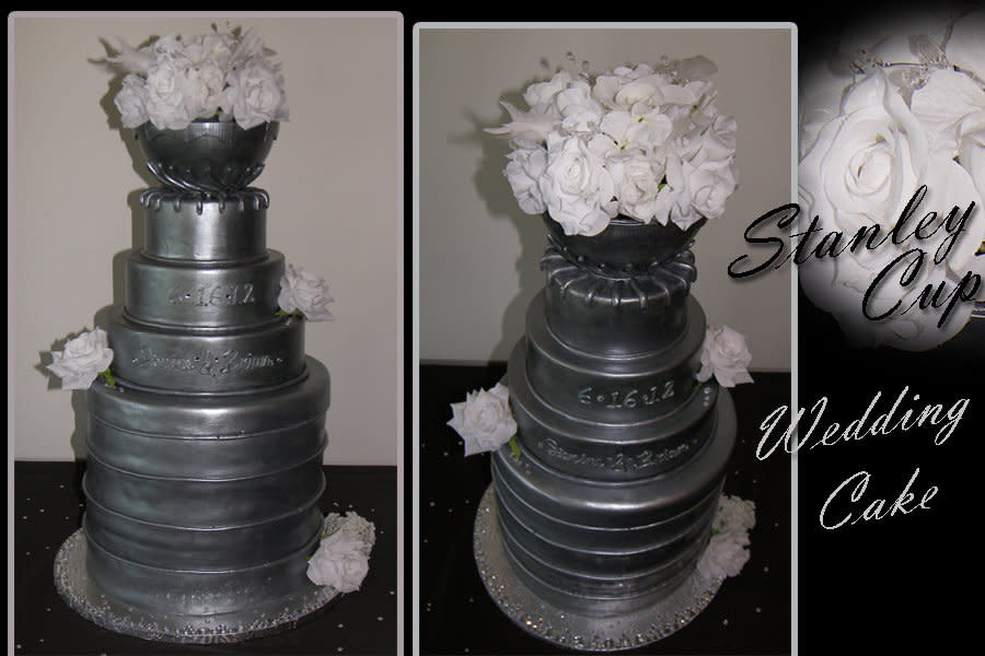 Stanley Cup Wedding Cakes
 Stanley Cup Wedding Cake cake by inspireddecorator23