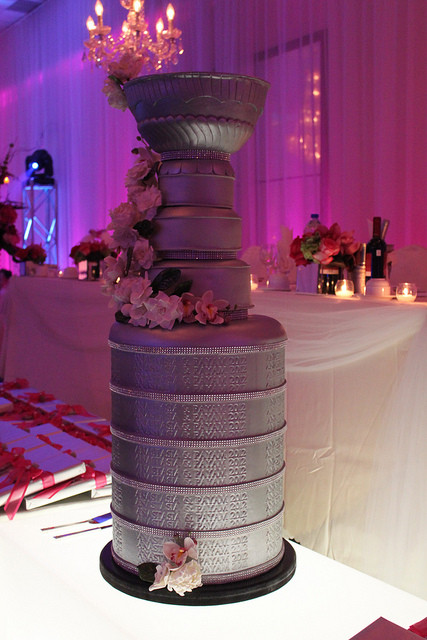 Stanley Cup Wedding Cakes
 Is this the best ever wedding cake for an NHL fan