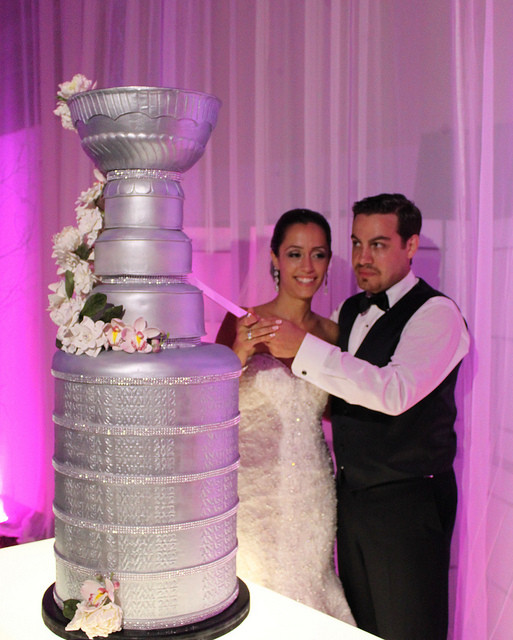 Stanley Cup Wedding Cakes
 Unique wedding cake silver Stanley Cup