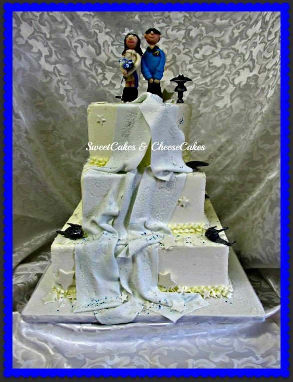 Star Trek Wedding Cakes
 17 Best images about Wedding Anniversary Cakes on