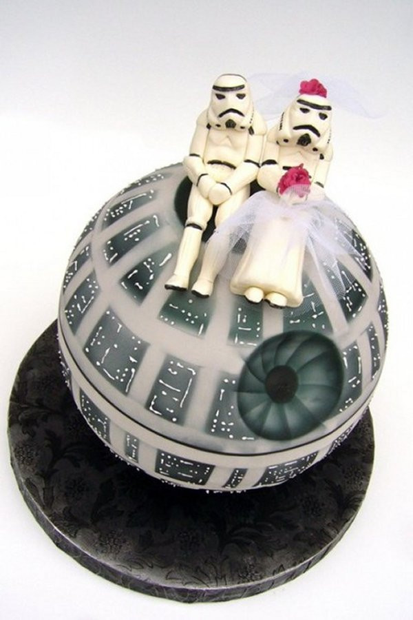 Star Wars Wedding Cakes
 Cutest Death Star Wedding Cake Ever