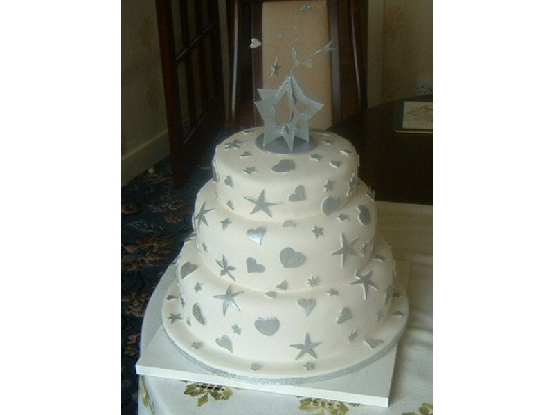 Stars Wedding Cakes
 Creative Cakes of Blackpool Wedding Cakes Civil