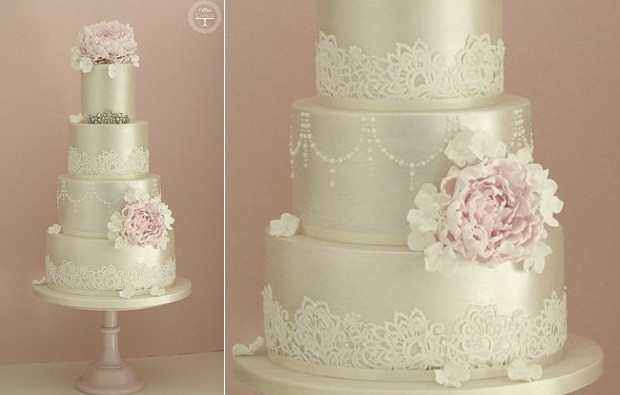 Stars Wedding Cakes
 Pale Gold & Champagne Wedding Cakes – Cake Geek Magazine