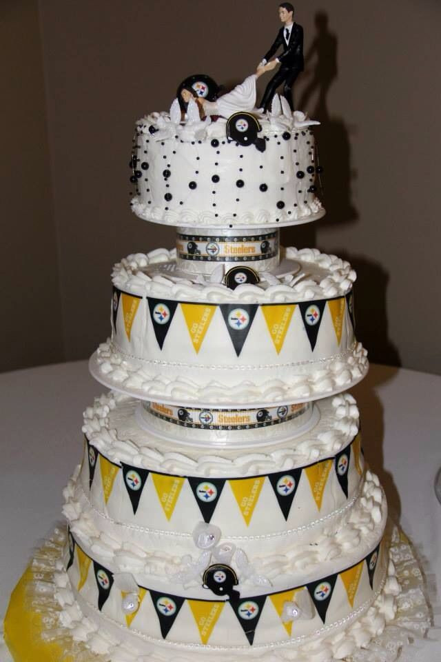 Steeler Wedding Cakes
 Steelers wedding cake