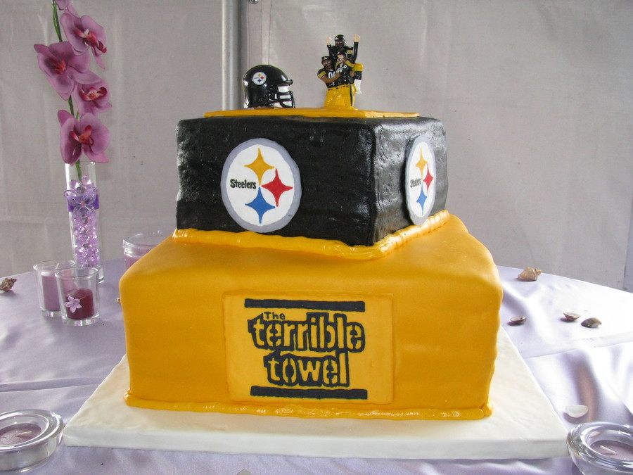 Steeler Wedding Cakes
 Steelers Wedding Cake CakeCentral