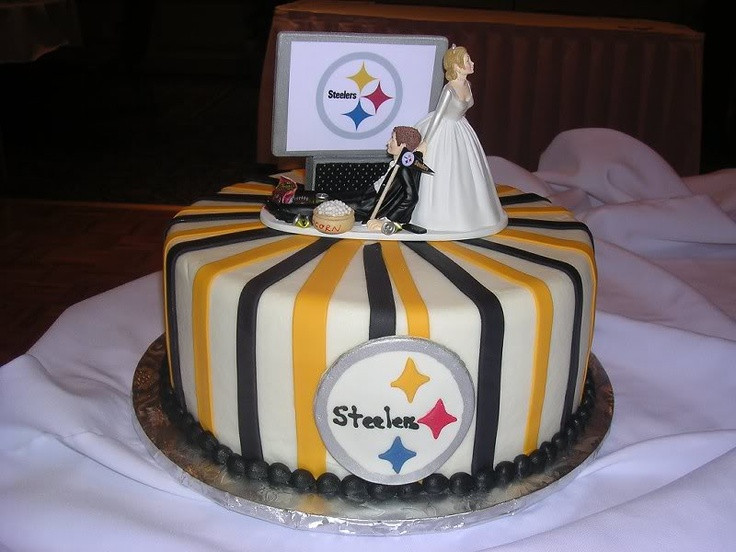 Steeler Wedding Cakes
 Steelers Wedding Cake Ideas and Designs