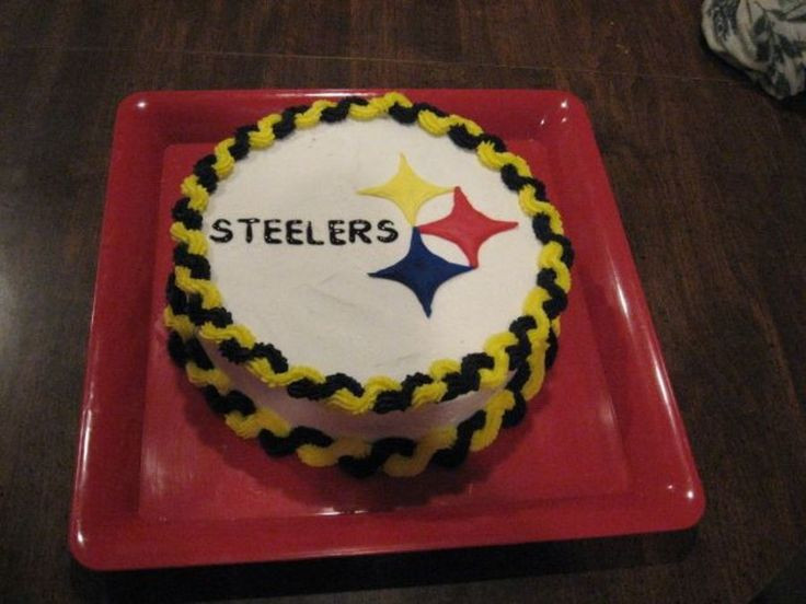 Steelers Wedding Cakes
 Pittsburgh Steelers Cake The emblem was made with