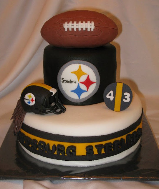 Steelers Wedding Cakes
 Wick d Cakes July 2011