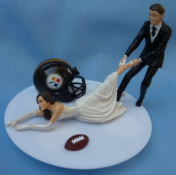 Steelers Wedding Cakes
 Wedding Cake Topper Pittsburgh Steelers G Football Themed w