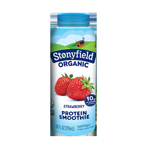 Stonyfield organic Smoothies the Best Smoothies Strawberry 10oz