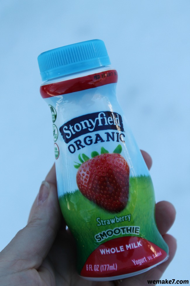 Stonyfield Organic Smoothies
 the go with Stonyfield s new Whole Milk Smoothies WEMAKE7