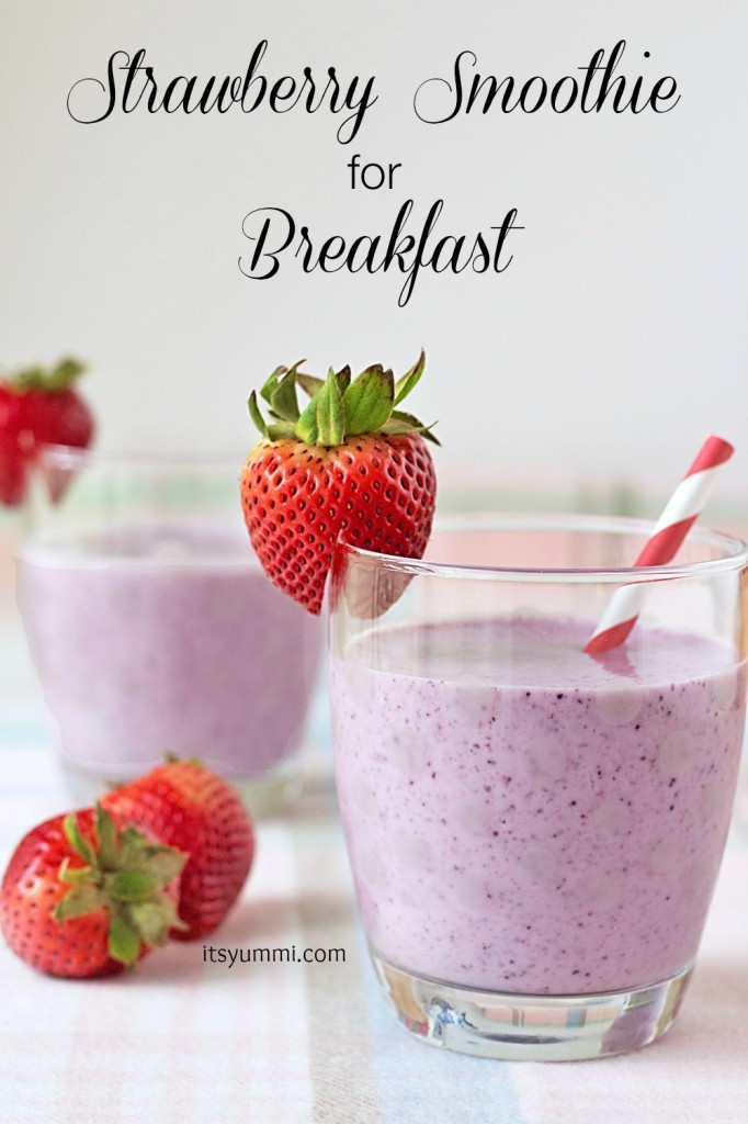 Strawberry Smoothie Recipes Healthy
 Easy Strawberry Smoothie Recipe – 3 Boys and a Dog