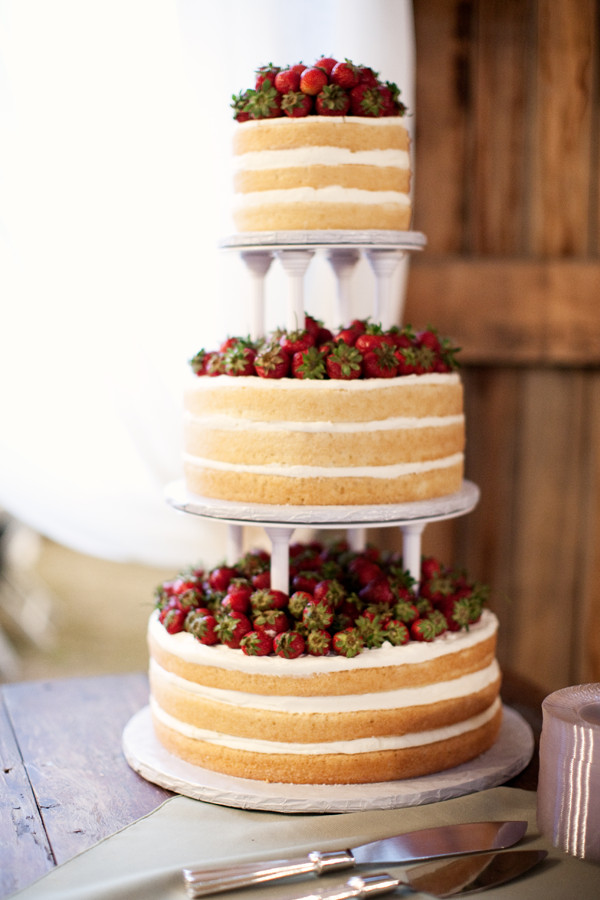 Strawberry Wedding Cake
 it