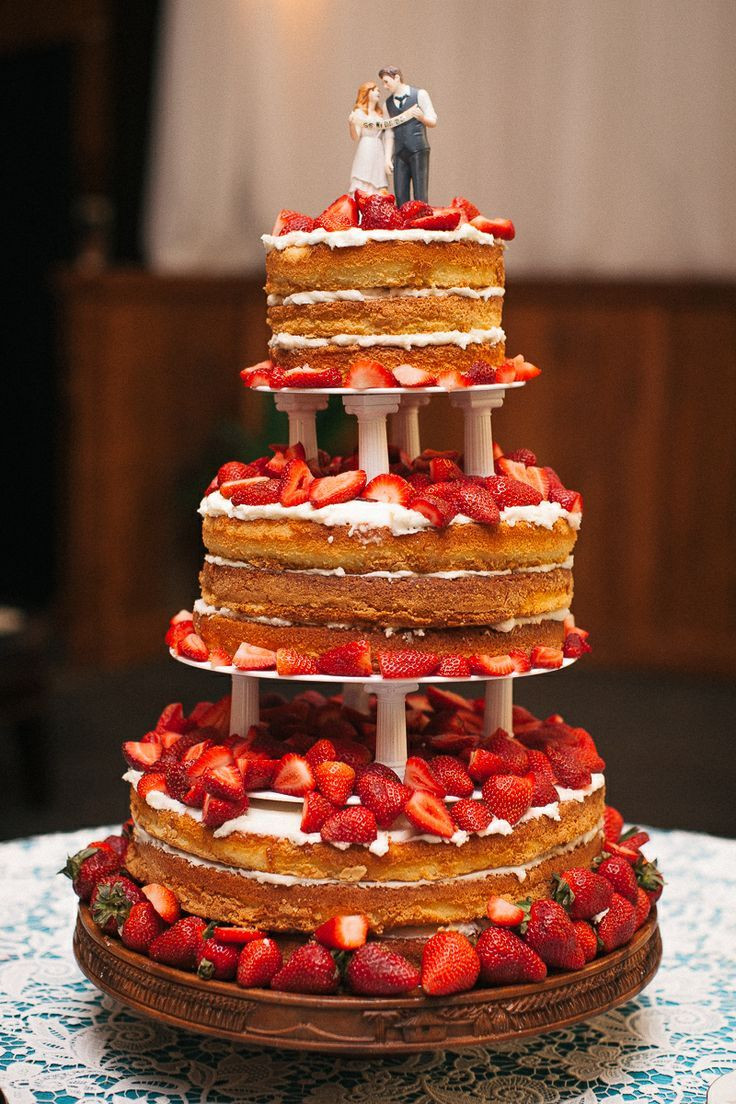 Strawberry Wedding Cake
 Strawberry shortcake wedding cake idea in 2017