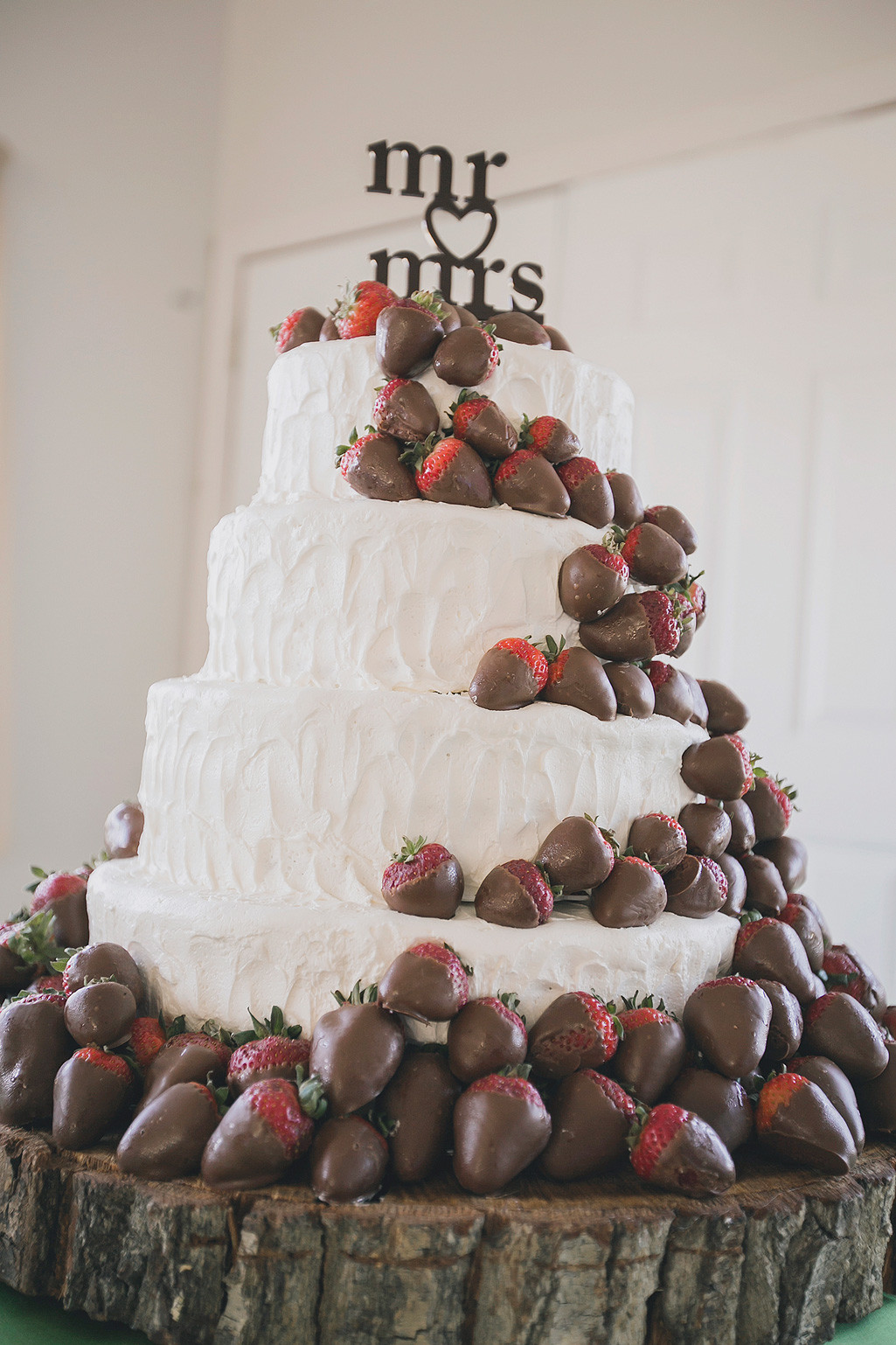 Strawberry Wedding Cake
 Bright DIY Fall WeddingTruly Engaging Wedding Blog