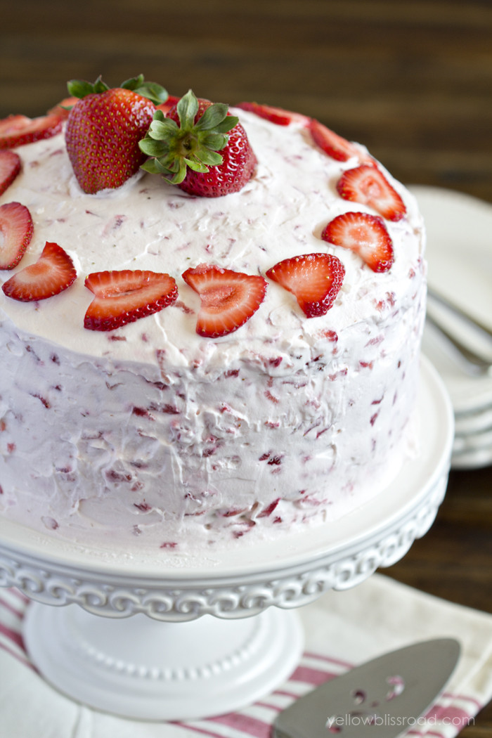 Strawberry Wedding Cake Recipe
 Fresh Strawberry Cake Recipe with Strawberry Whipped Cream