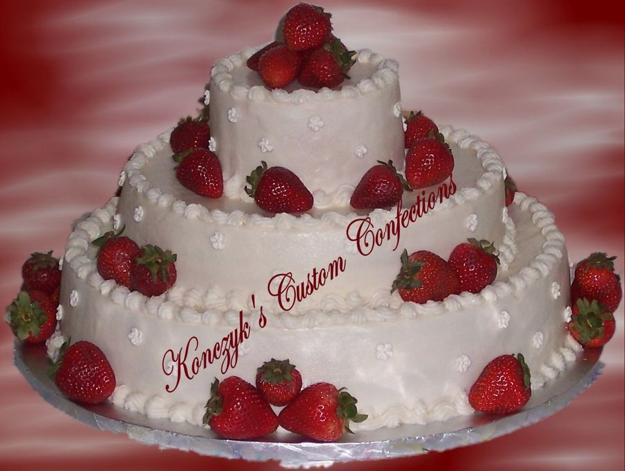 Strawberry Wedding Cake Recipe
 Strawberry Wedding Cake CakeCentral