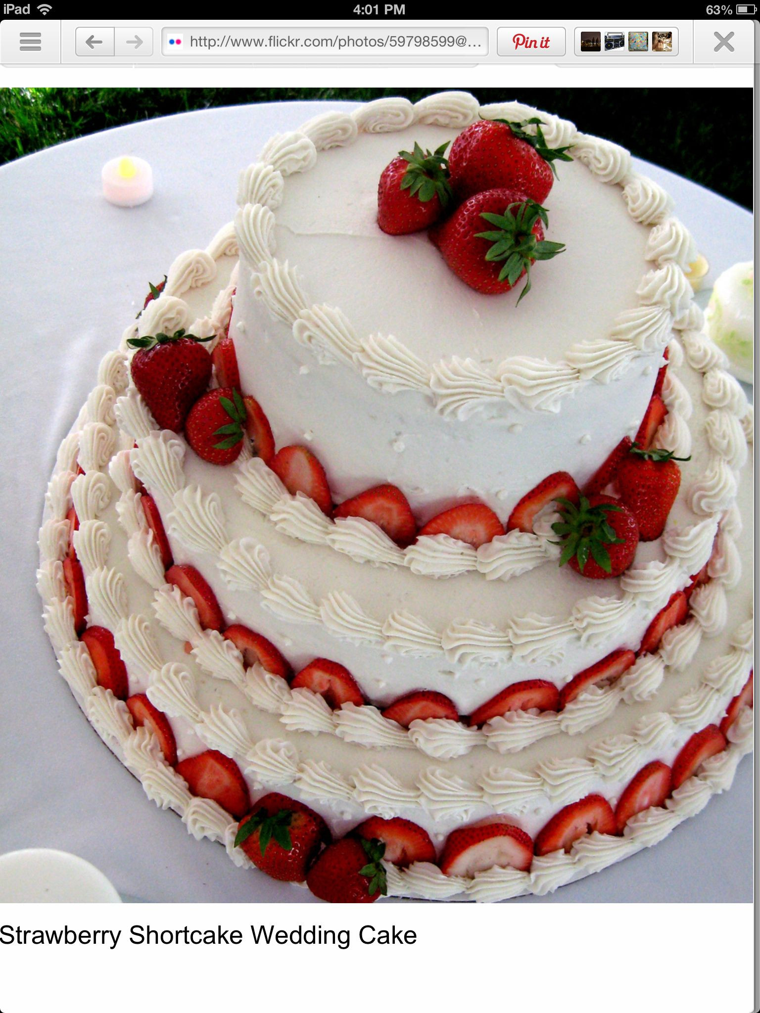 Strawberry Wedding Cake Recipe
 Strawberry wedding cake Renee Hyde Caitlin Robinson