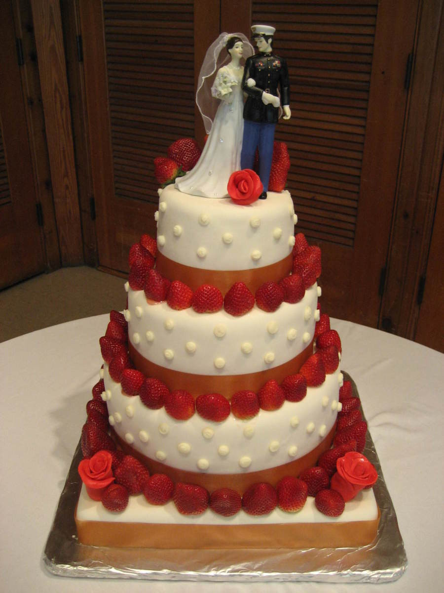 Strawberry Wedding Cake the Best Strawberry Wedding Cake Cakecentral
