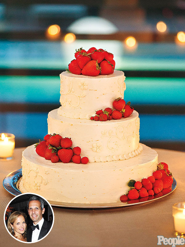 Strawberry Wedding Cake
 Katie Couric & John Molner s Strawberry Lemon Wedding Cake