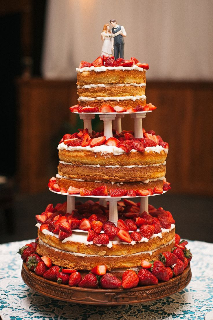 Strawberry Wedding Cakes
 Strawberry shortcake wedding cake idea in 2017