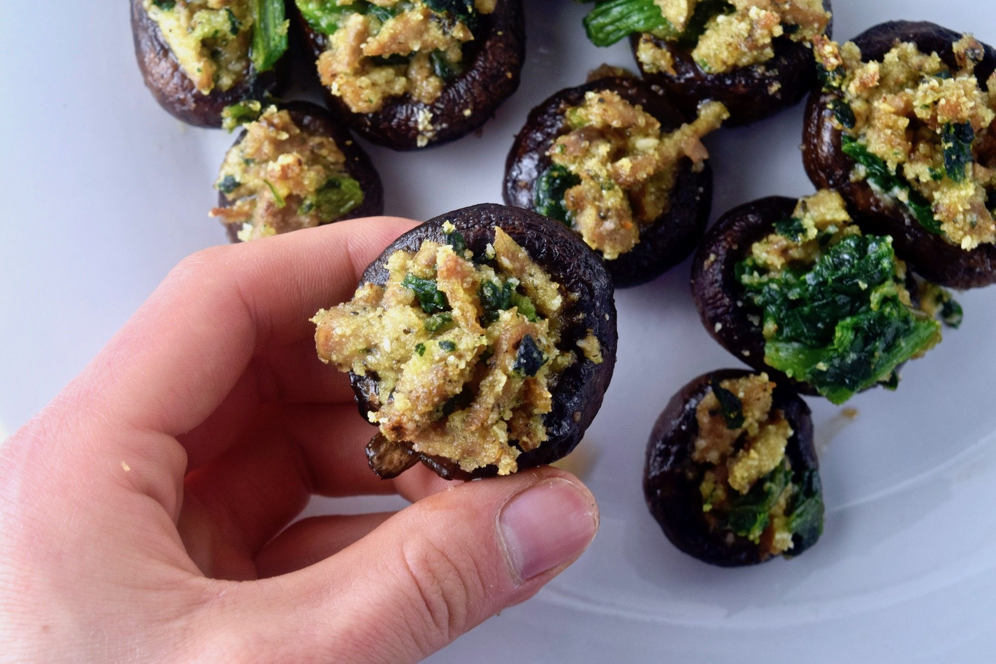 Stuffed Mushrooms Healthy
 Healthy Cheesy Stuffed Mushrooms 3 Ways Simple