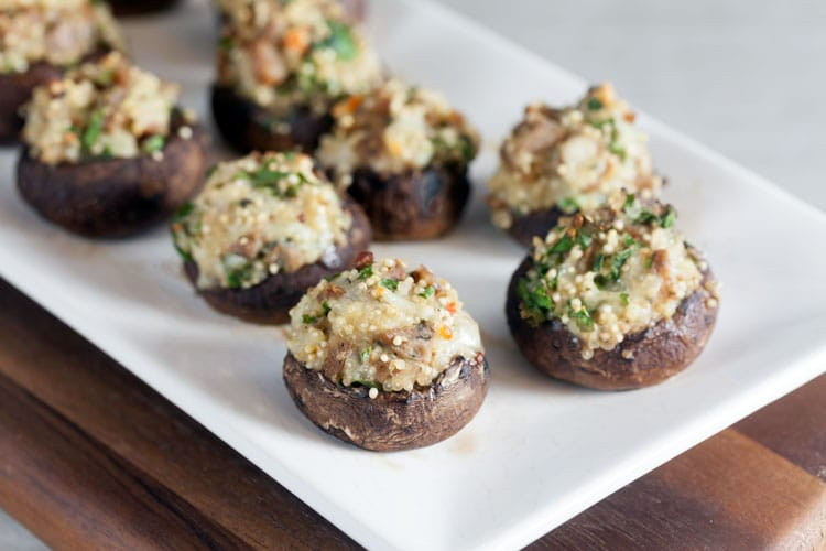 Stuffed Mushrooms Healthy
 Quinoa and Sausage Stuffed Mushrooms