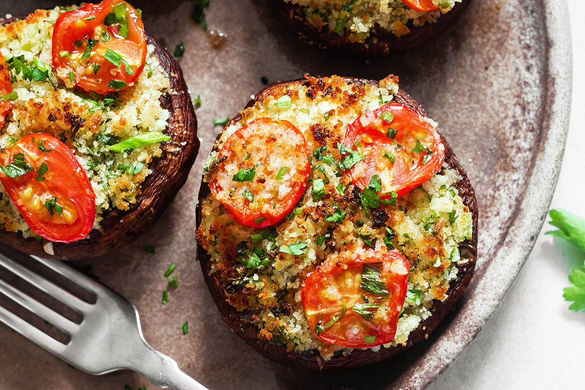 Stuffed Portabella Mushrooms Healthy
 Portobello Mushrooms Stuffed with Garlic Herb Butter