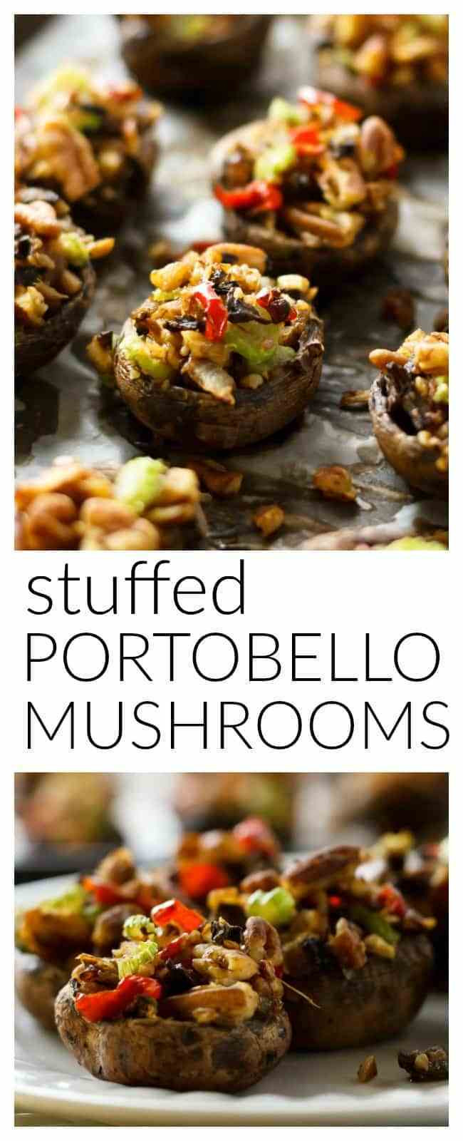 Stuffed Portabella Mushrooms Healthy
 Vegan Stuffed Portobello Mushrooms