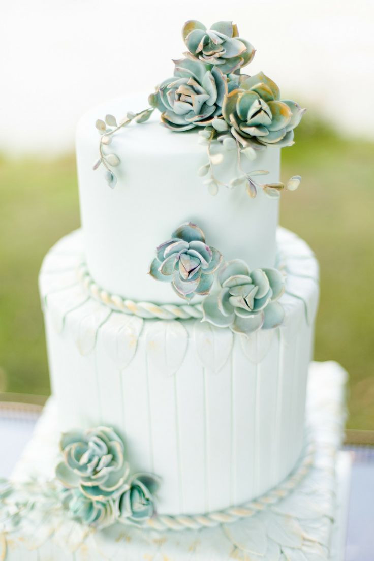 Succulent Wedding Cakes
 A Nature Inspired Wedding Succulent Wedding Theme