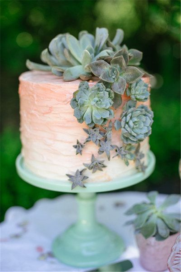 Succulent Wedding Cakes
 20 Succulent Wedding Cake Inspiration That Wow