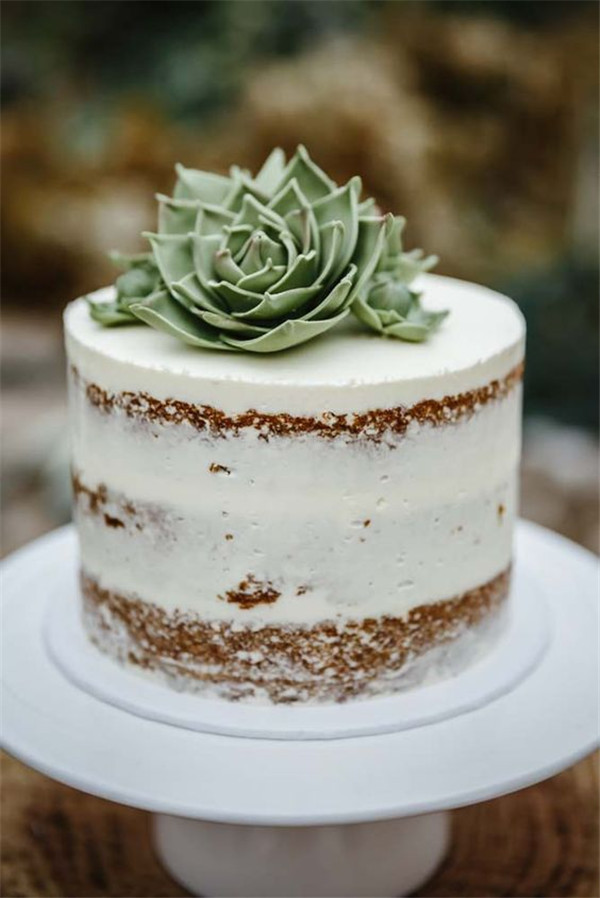 Succulent Wedding Cakes
 20 Succulent Wedding Cake Inspiration That Wow