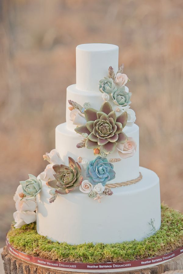 Succulent Wedding Cakes
 35 Succulent Wedding Ideas for Your Big Day