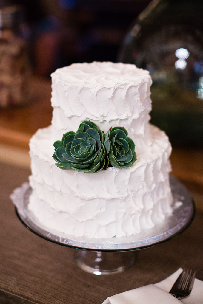 Succulent Wedding Cakes
 A Rustic Succulent California Wedding