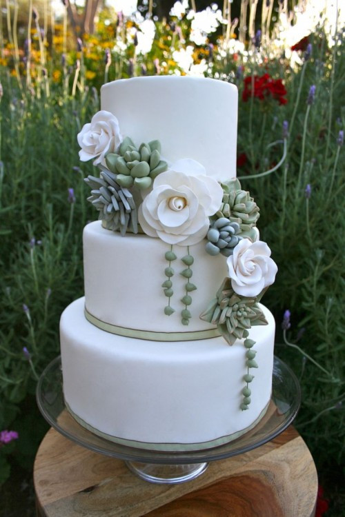 Succulent Wedding Cakes
 The Hottest 2015 Wedding Trend 42 Succulent Wedding Cakes