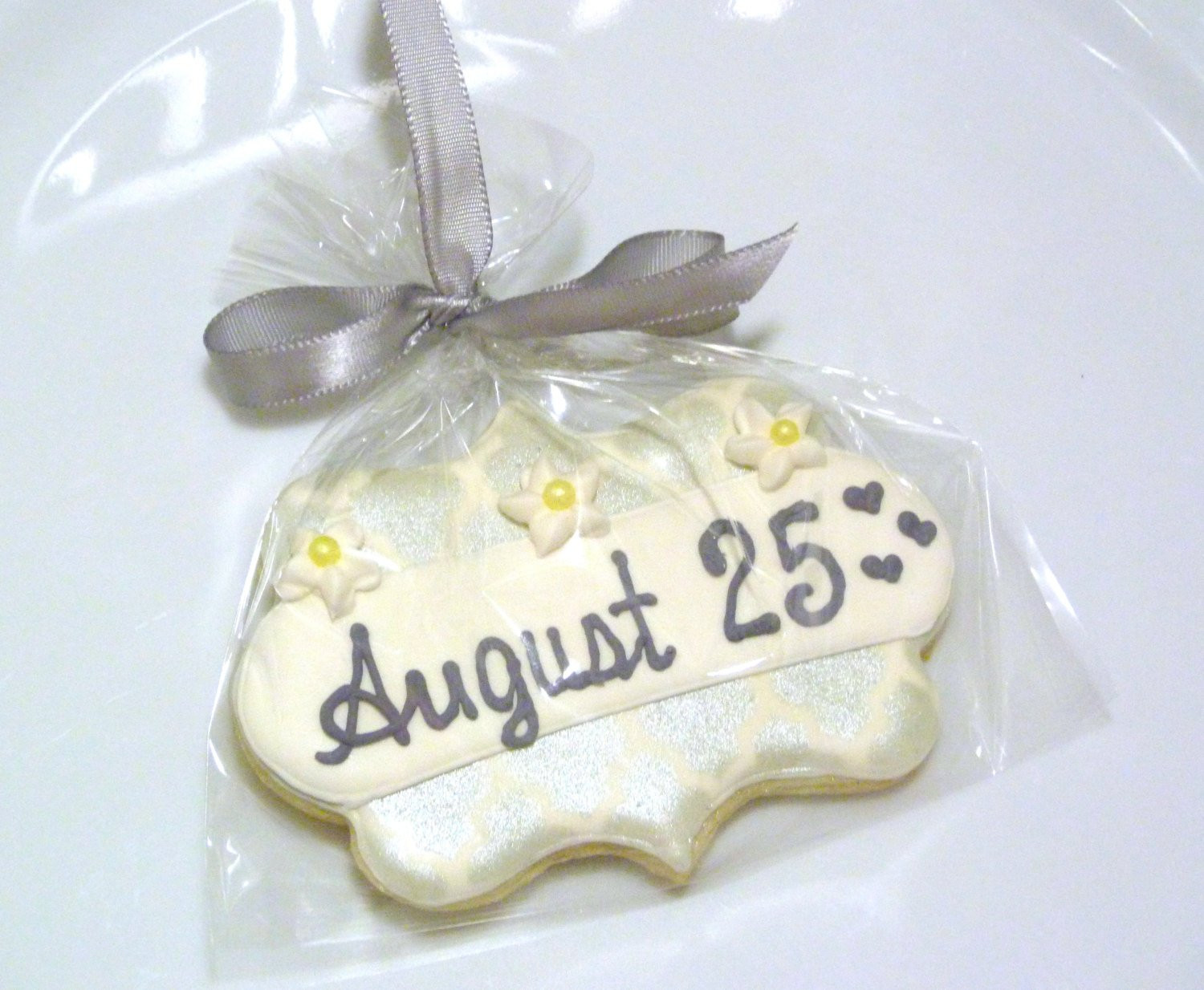 Sugar Cookies Wedding Favors
 Wedding Plaque Sugar Cookie Favors Custom by SweetRoseCookies