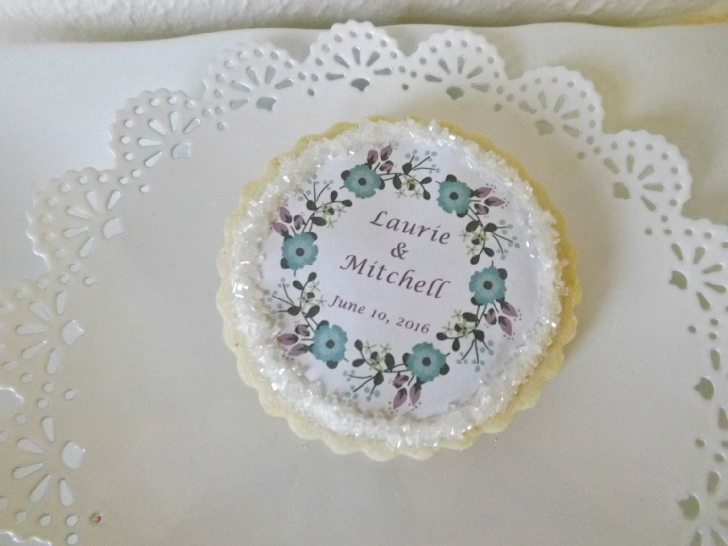 Sugar Cookies Wedding Favors
 Edible Wedding Favors Custom Sugar Cookies Personalized