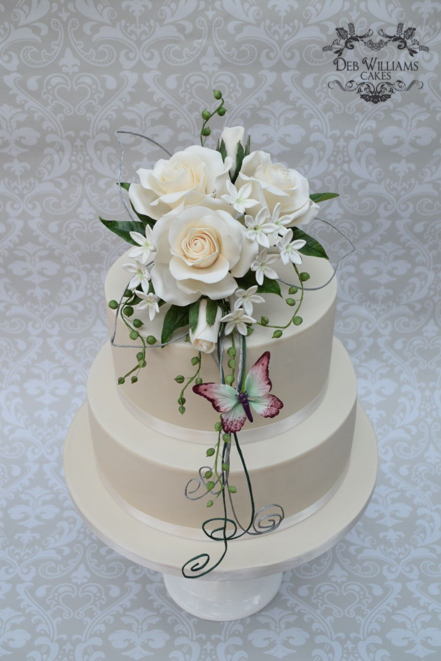 Sugar Flowers Wedding Cakes
 Sugar Flowers Wedding Cake CakeCentral