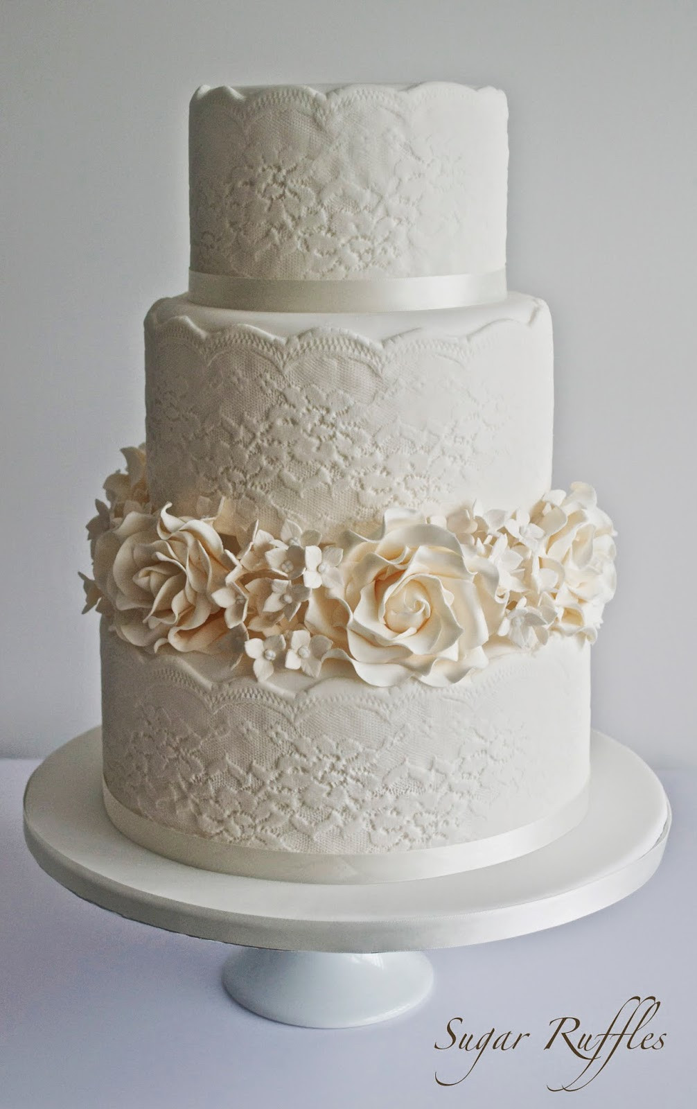 Sugar Free Wedding Cakes
 Sugar lace for wedding cakes idea in 2017