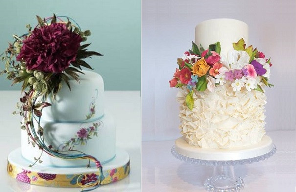 Sugarcraft Flowers Wedding Cakes
 Botanical Style Wedding Cakes – Cake Geek Magazine