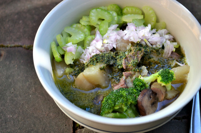 Summer Beef Stew
 Summer Beef Stew with Chilled Thyme Pesto Autoimmune