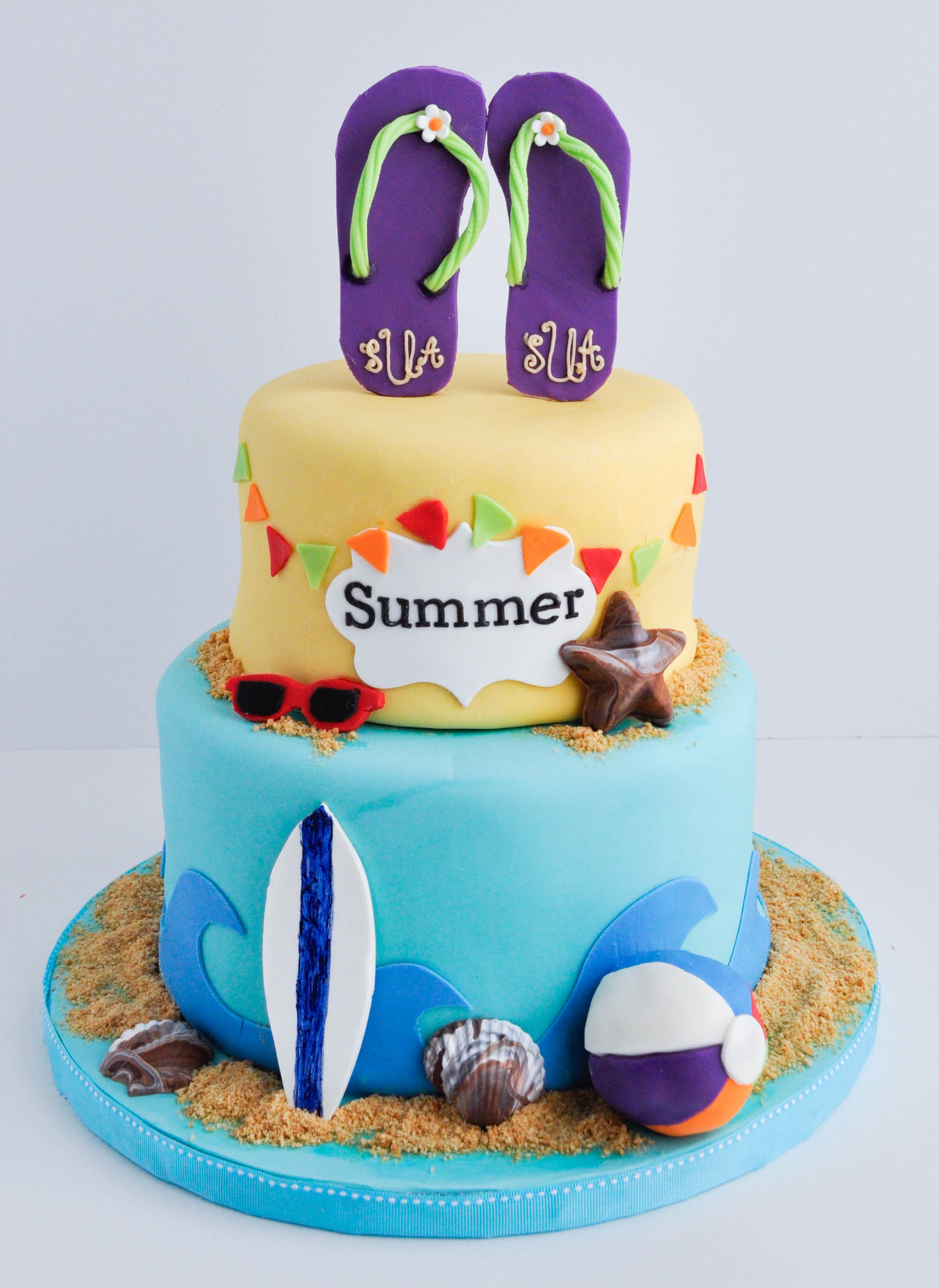 Summer Birthday Cake
 Summer Swiming Cake