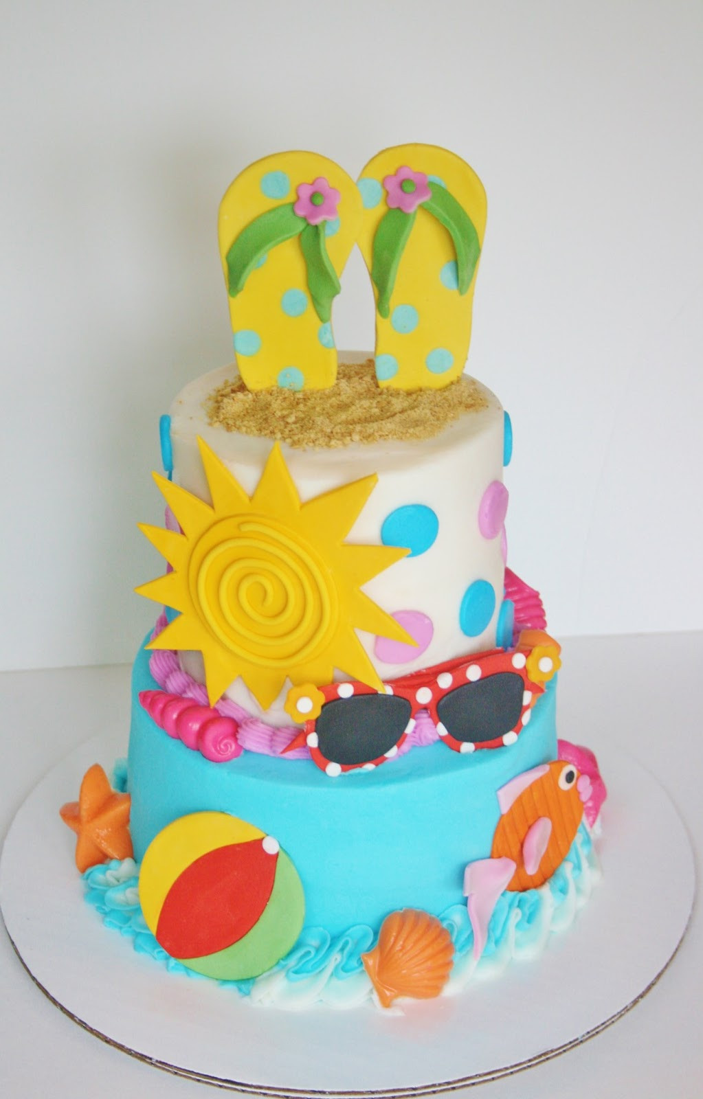 Summer Birthday Cake
 And Everything Sweet Summer is HERE