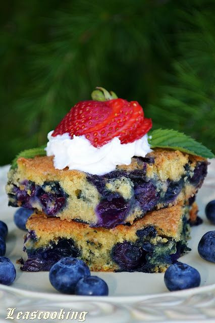 Summer Blueberry Desserts
 Leas Cooking "Blueberry Summer Cake"