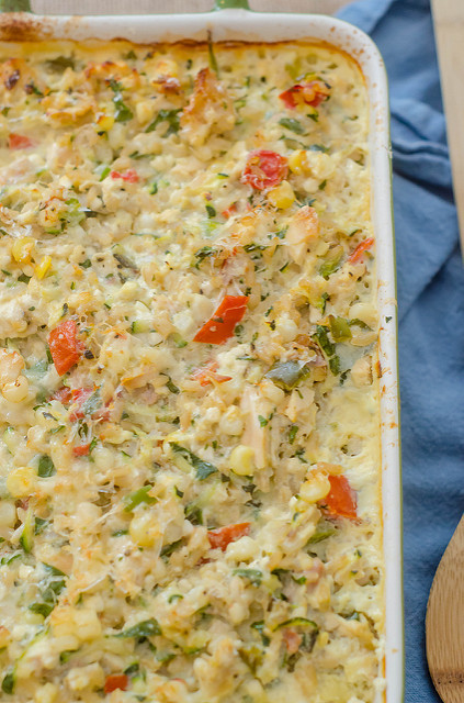 Summer Chicken Casserole
 Chicken & Summer Ve able Casserole