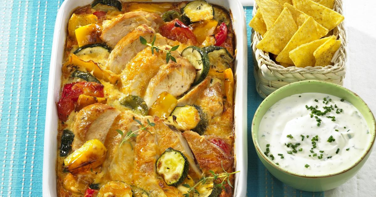 Summer Chicken Casserole
 Summer Chicken and Ve able Casserole