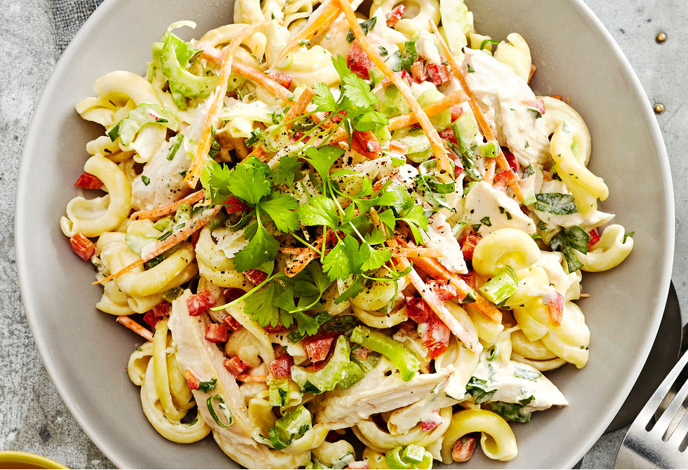 Summer Chicken Pasta Salad
 Creamy chicken pasta salad Recipe