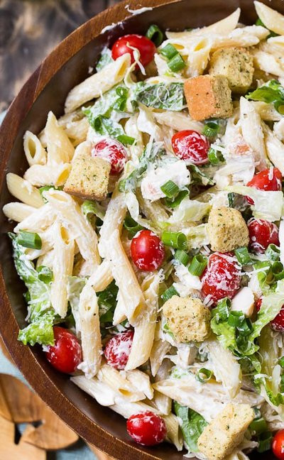 Summer Chicken Pasta Salad
 Easy Summer Caesar Pasta Salad