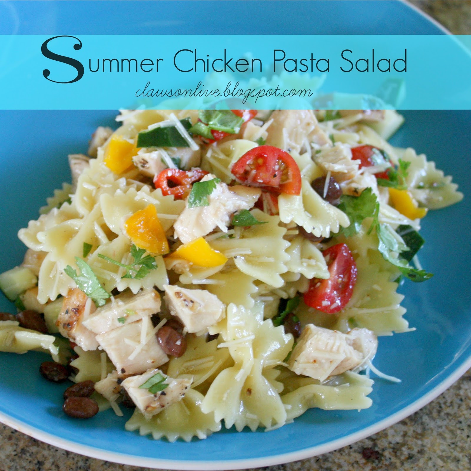 Summer Chicken Pasta Salad
 Summer Pasta Salad