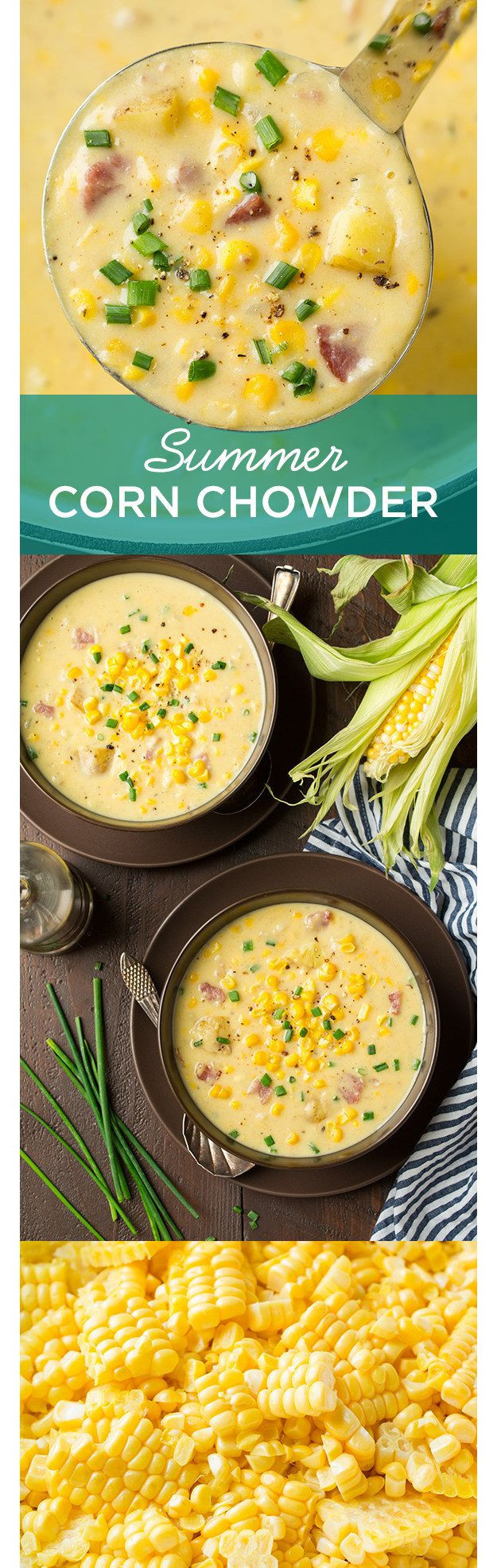 Summer Corn Chowder Recipe
 100 Summer Recipes on Pinterest